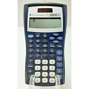 Texas Instruments Ti-30x IIS Solar Scientific Calculator Blue w/ Cover | Tested